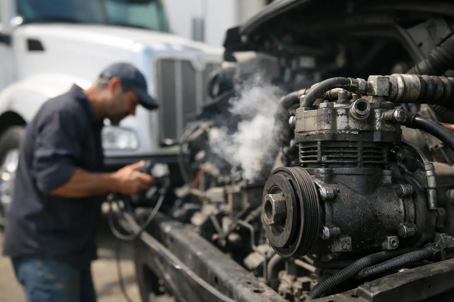 Air Compressor Failure Symptoms on a Truck