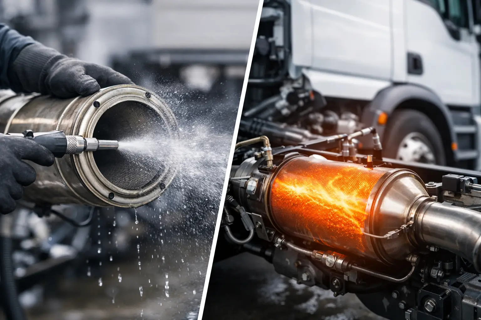 DPF Cleaning Versus Regeneration: What Trucks Need