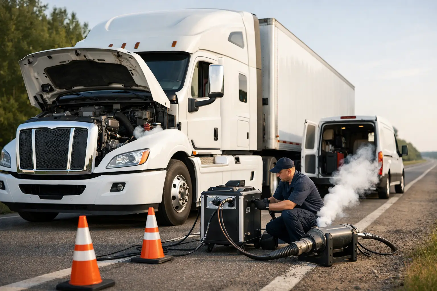 DPF Regen Service Roadside for Diesel Trucks