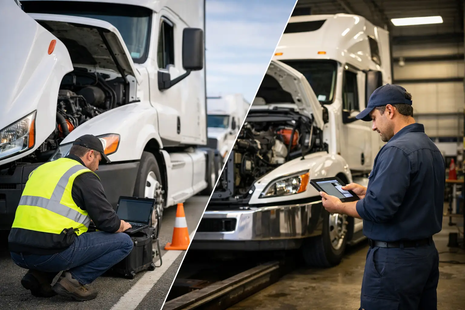 Roadside Diagnostics vs Shop Diagnostics for Trucks