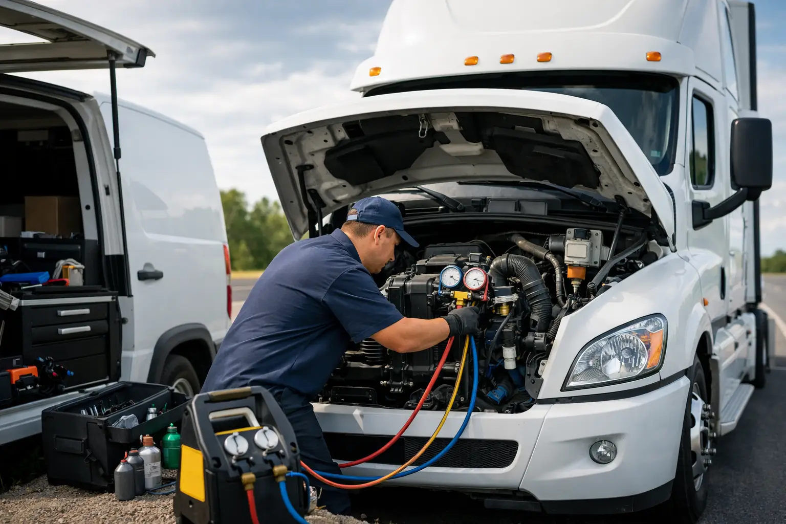 Truck AC Repair Roadside for Diesel Fleets